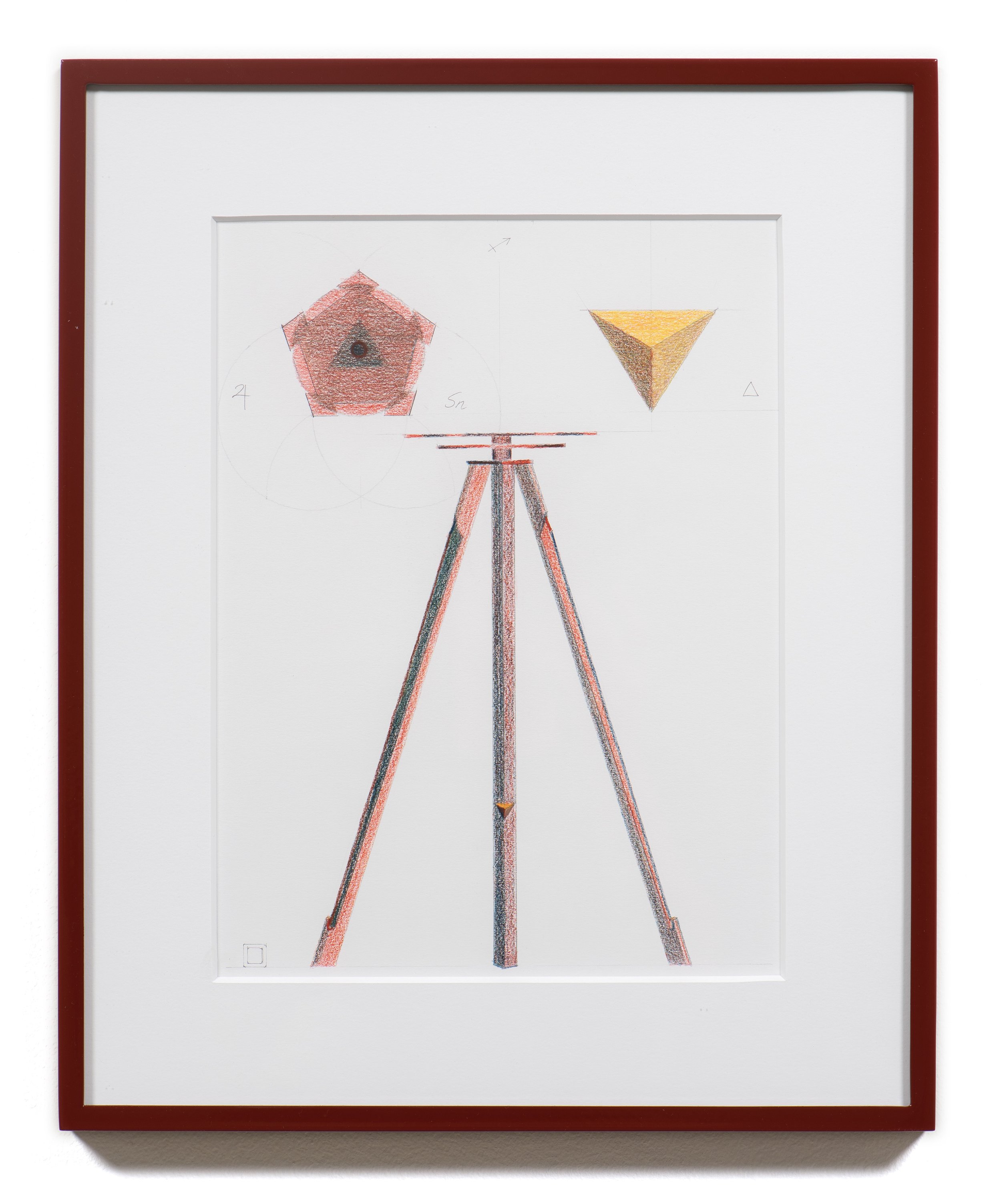  Kylie White  240-270,  2021 Colored pencil and graphite on paper, artist’s frame 16 3/4 x 13 3/4 x 1 1/4 inches 