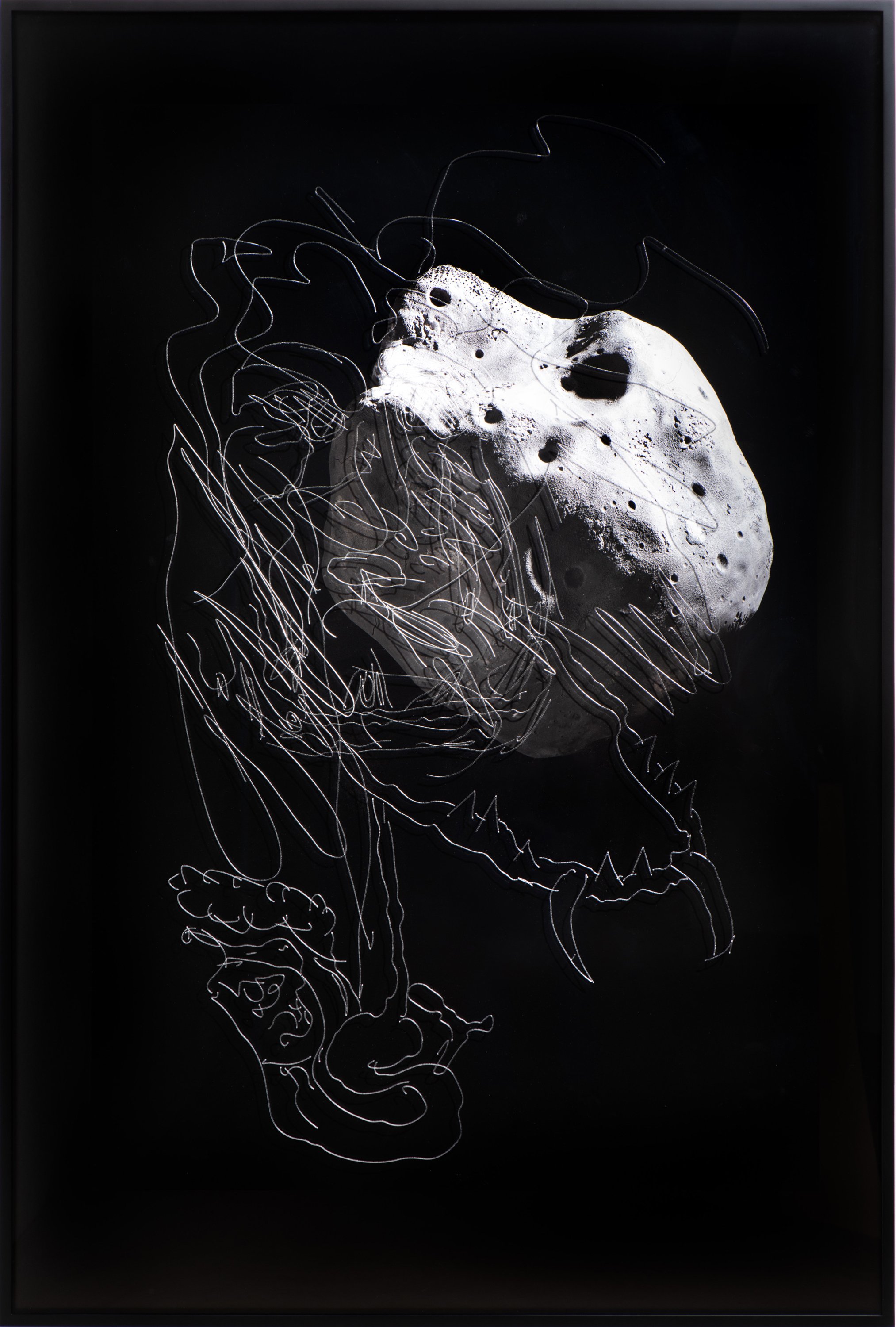   Interstellar Cronos , 2018 Archival pigment print, etched plexiglass 60 x 40 x 1 1/2 inches&nbsp;(framed) 