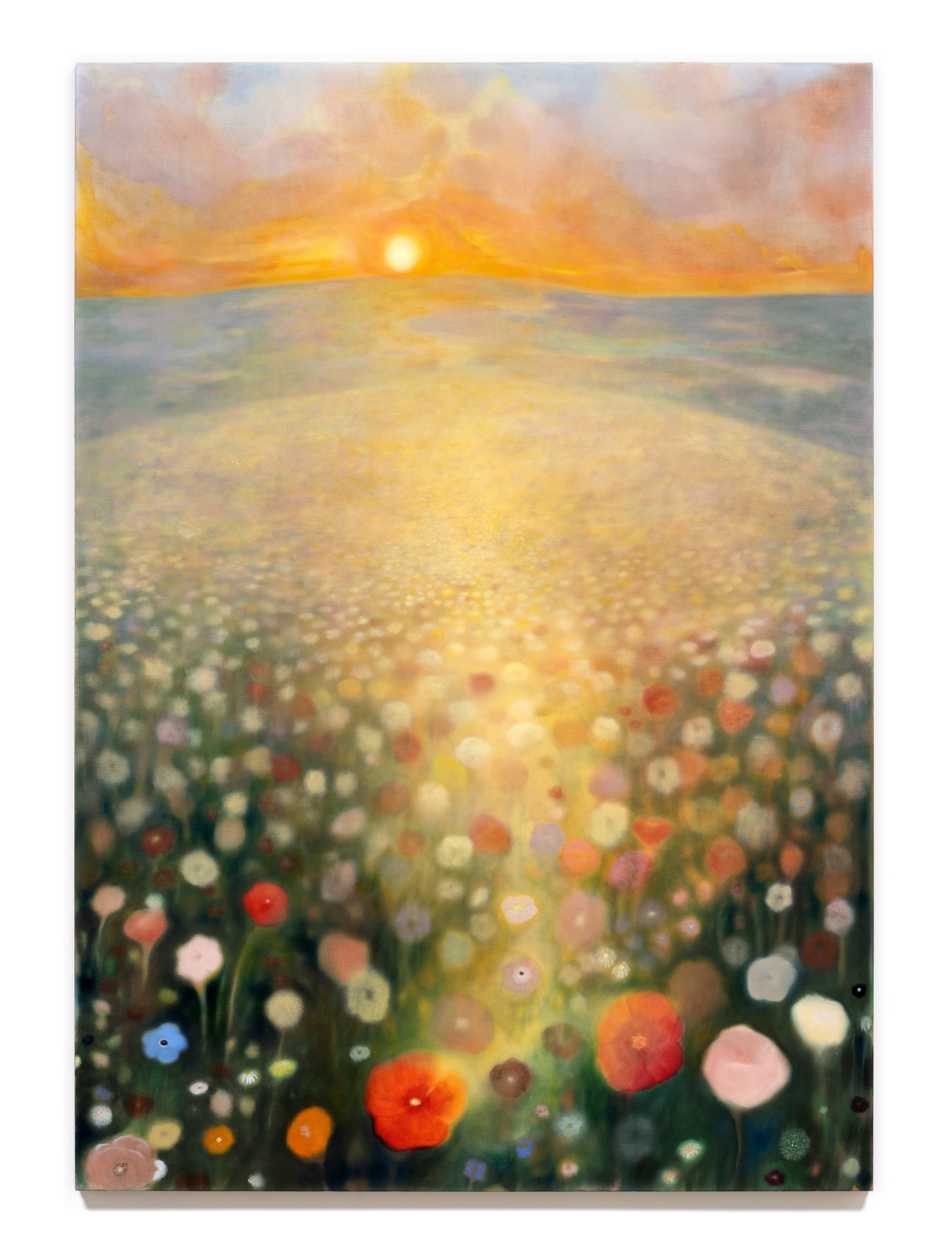   Wildflowers , 2023 Oil on linen 67 x 47 x 1 3/4 inches 