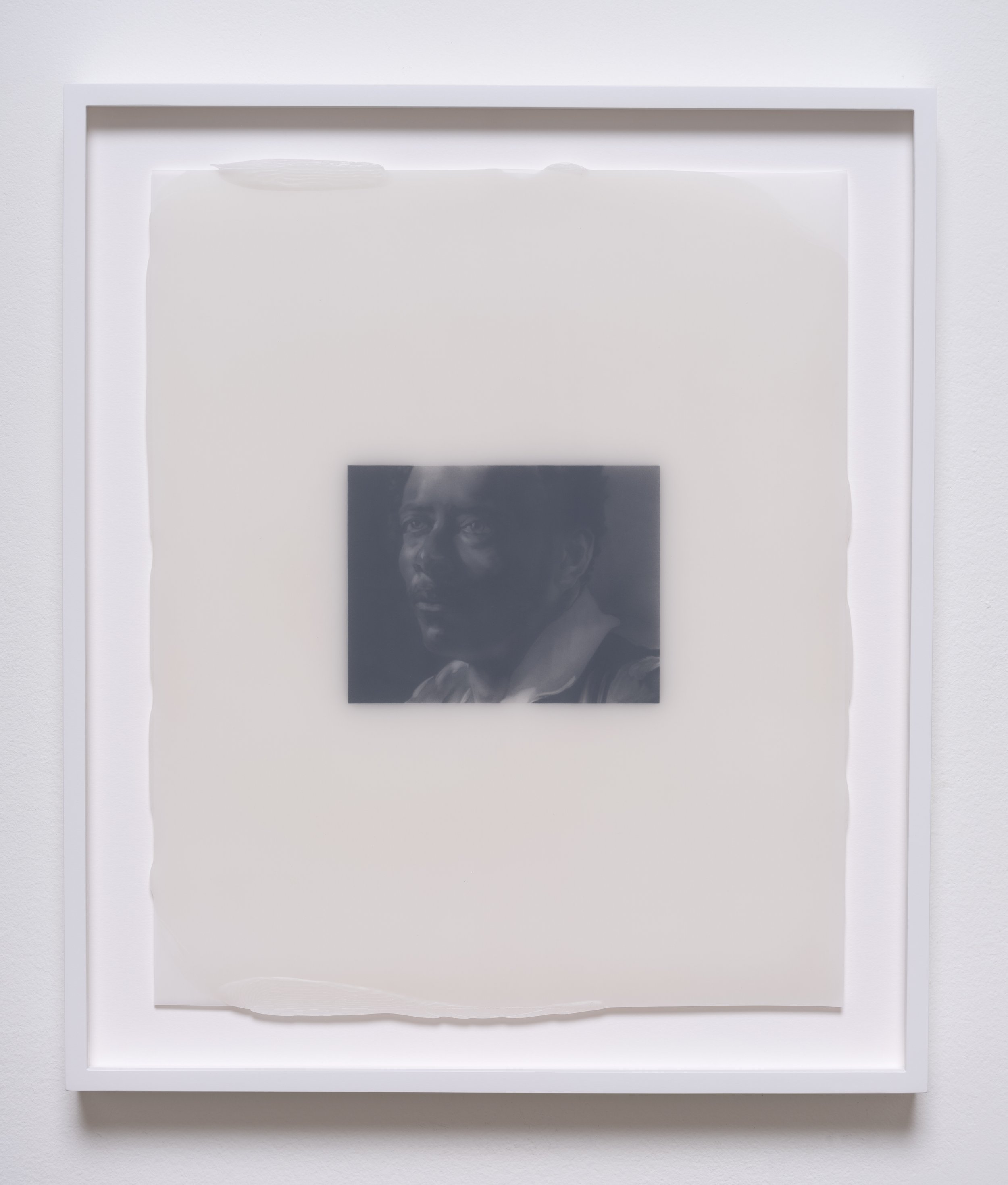   TG.1818.260.2023 , 2023 Graphite, wax, and drafting film 17 1/2 x 15 x 1 1/2 inches (framed)&nbsp; 