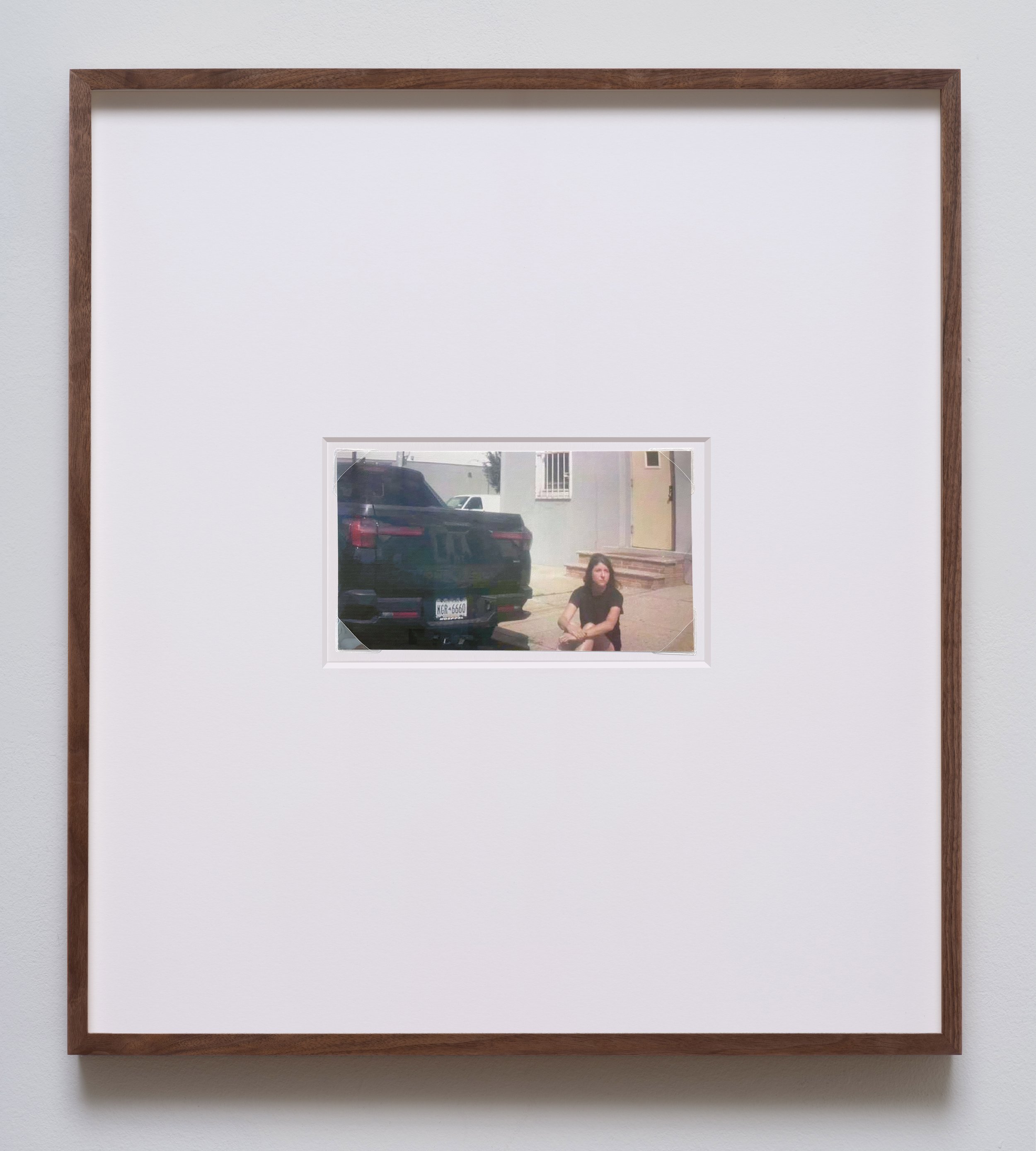   Self-Portrait  (from the series  Vehicle Sightings ), 2023  Archival pigment print 14 7/8 x 13 3/8 x 1 1/2 inches; 37.8 x 31.4 x 3.8 cm (framed)  3 x 5 1/4 inches; 7.6 x 13.4 cm (image)&nbsp; 