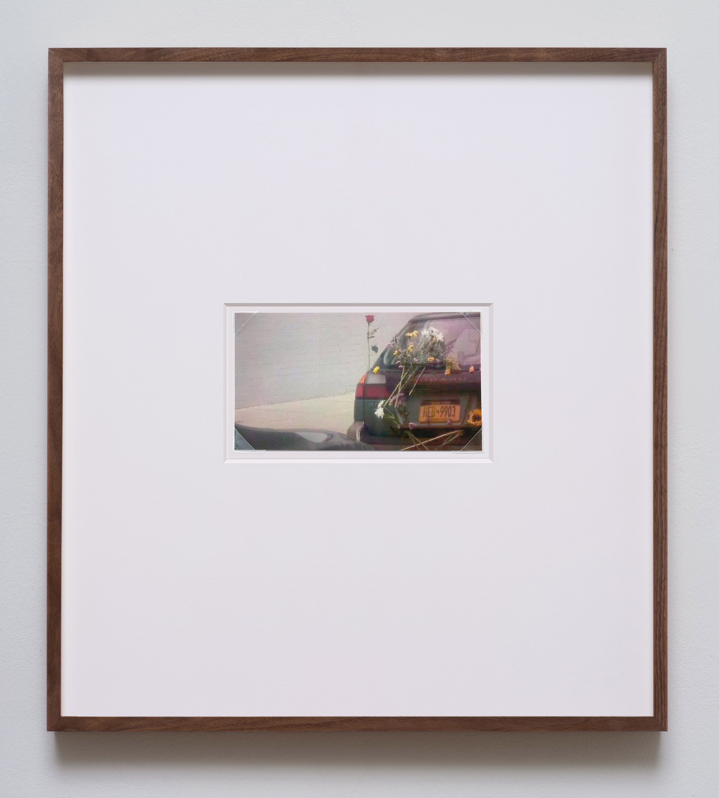   Rose  (from the series  Vehicle Sightings ), 2023  Archival pigment print 14 7/8x 13 3/8 x 1 1/2 inches; 37.8 x 31.4 x 3.8 cm (framed)  3 x 5 1/4 inches; 7.6 x 13.4 cm (image)&nbsp; 