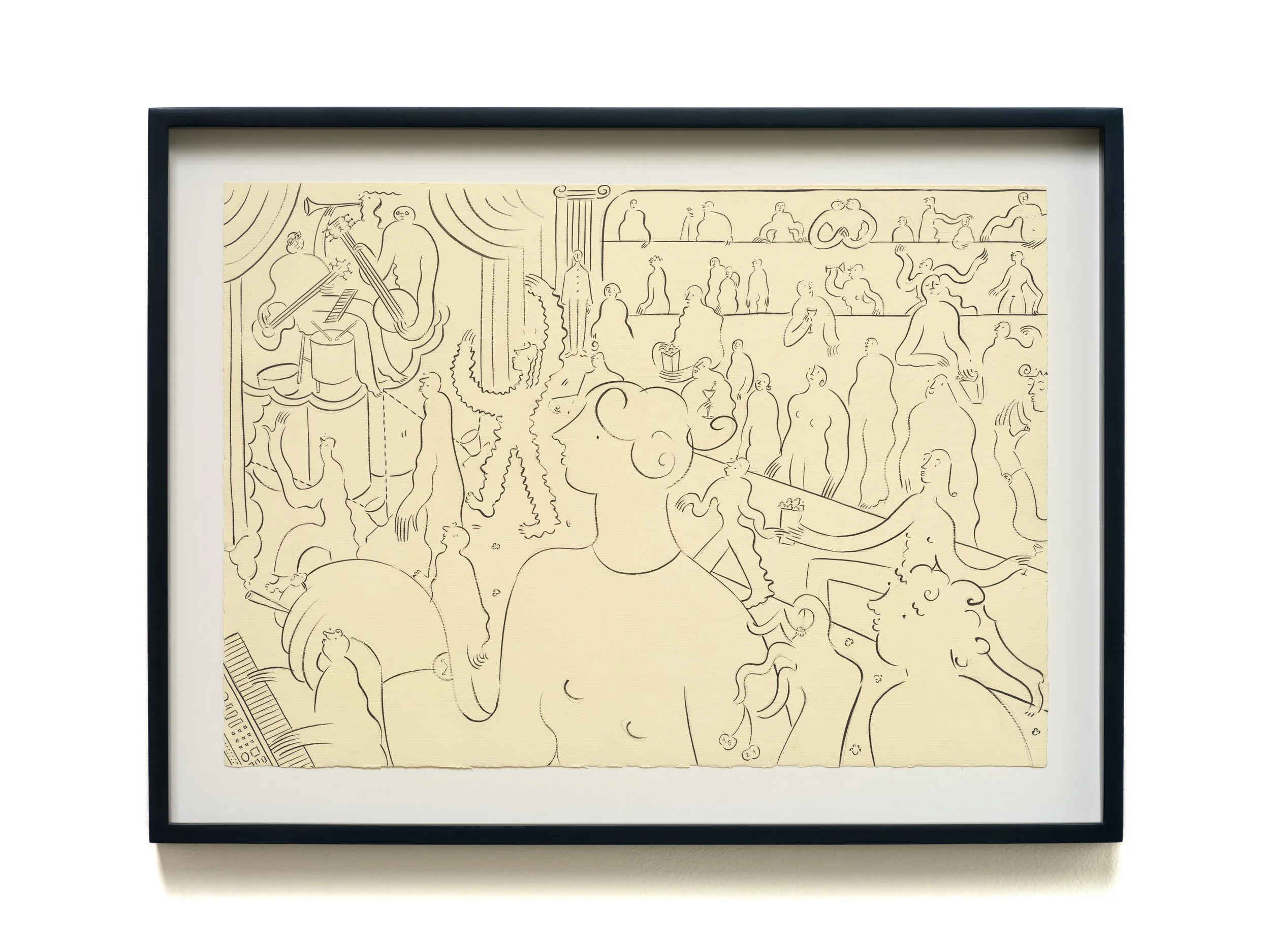 The Vanguard , 2024 Ink on paper 14 3/4 x 19 1/2 x 1 1/2 inches (framed)