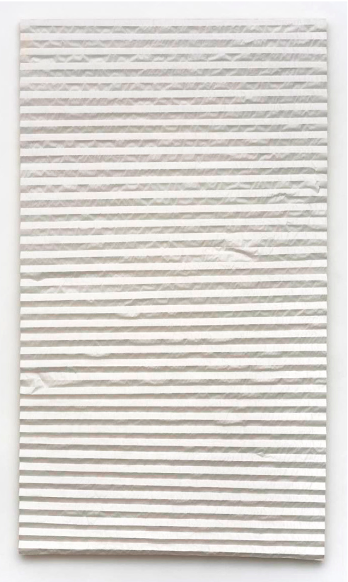 Michael Henry Hayden Blind , 2016 Paper, aqua-resin and wood 84 x 47 x 2 inches