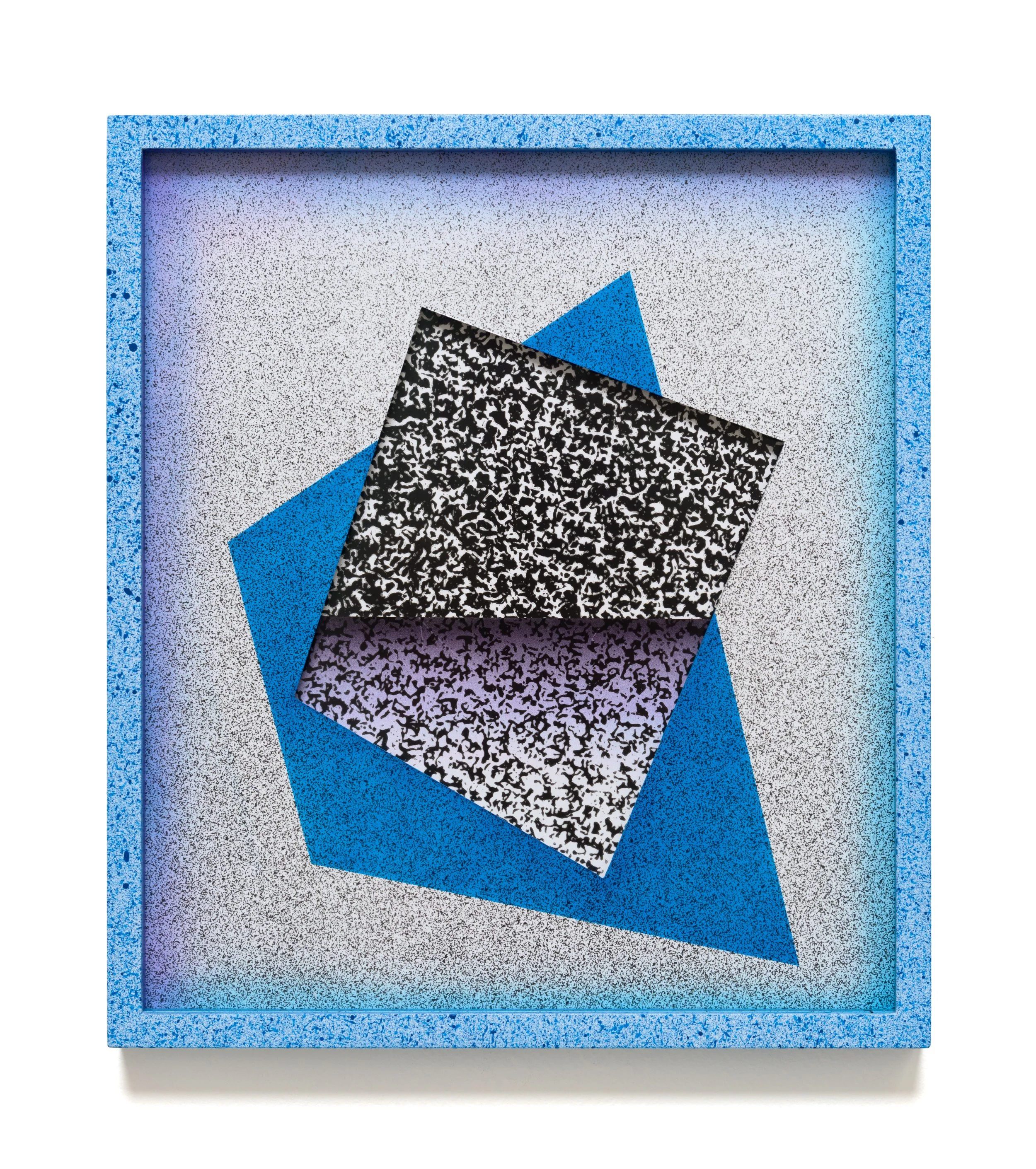 Valerie Green Opposites Attract , 2025 Airbrushed archival pigment on silver gelatin prints, acrylic paint, artist’s frame 16 x 14 x 1 1/2 inches (framed)