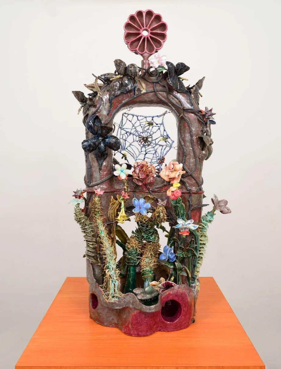 Ryan Flores A Still Life with Cacti , 2025 Glazed ceramic 50 x 26 x 19 inches