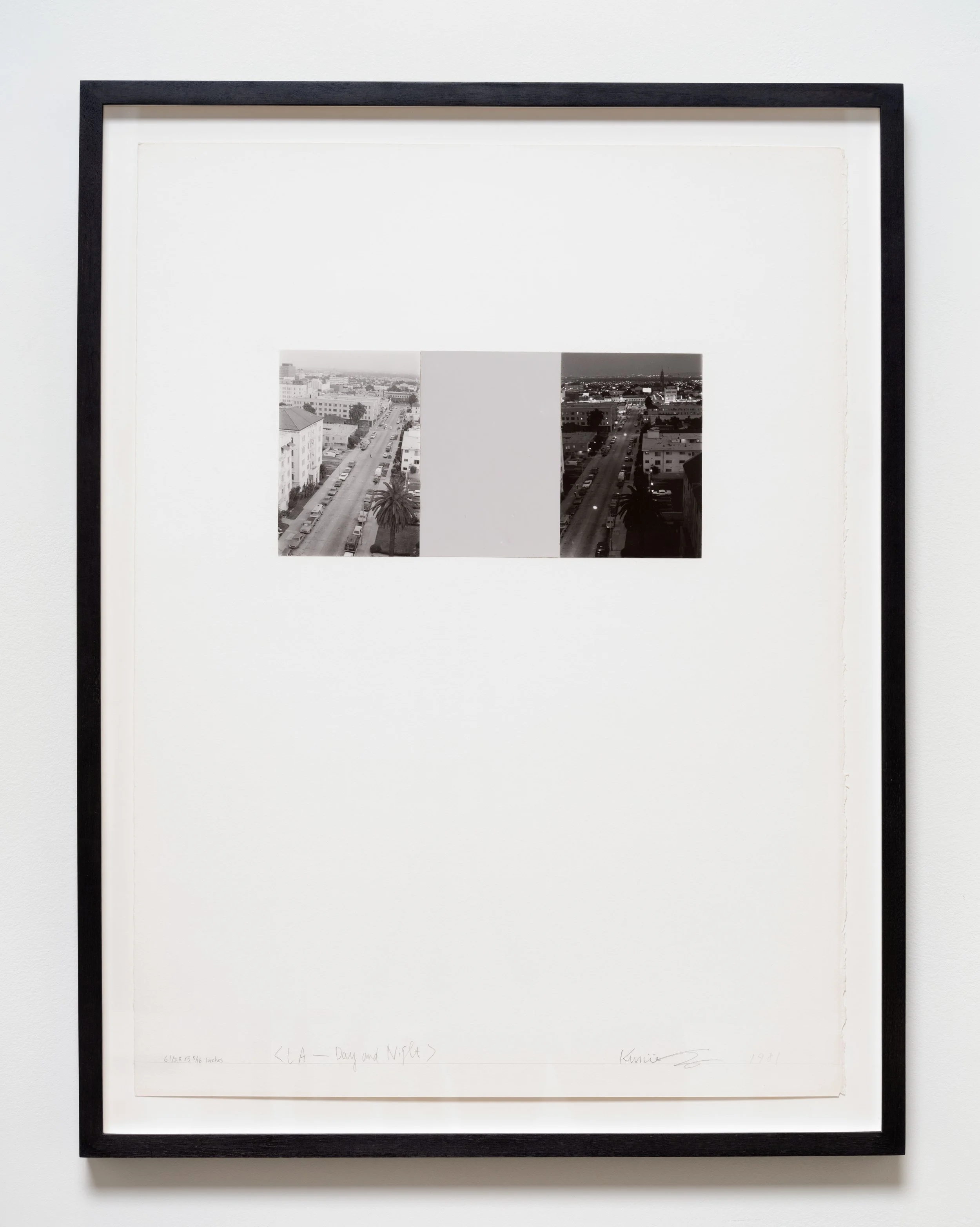   LA- Day and Night , 1981 Gelatin silver prints 33 3/4 x 26 x 1 3/4 inches (framed) 