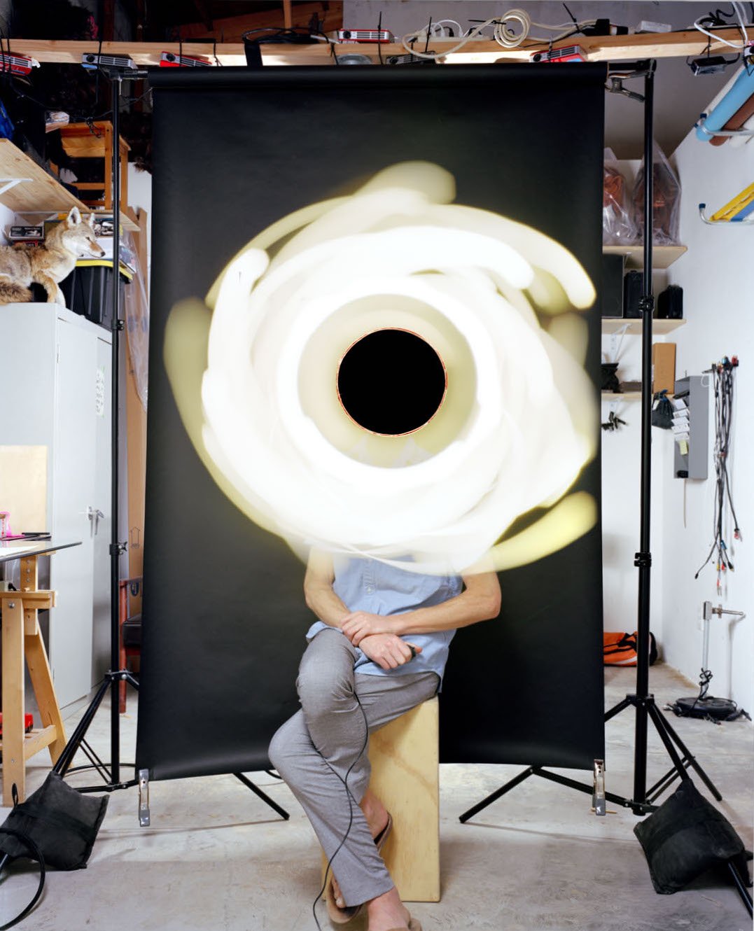   Self-portrait as Black Hole  (detail), 2022 