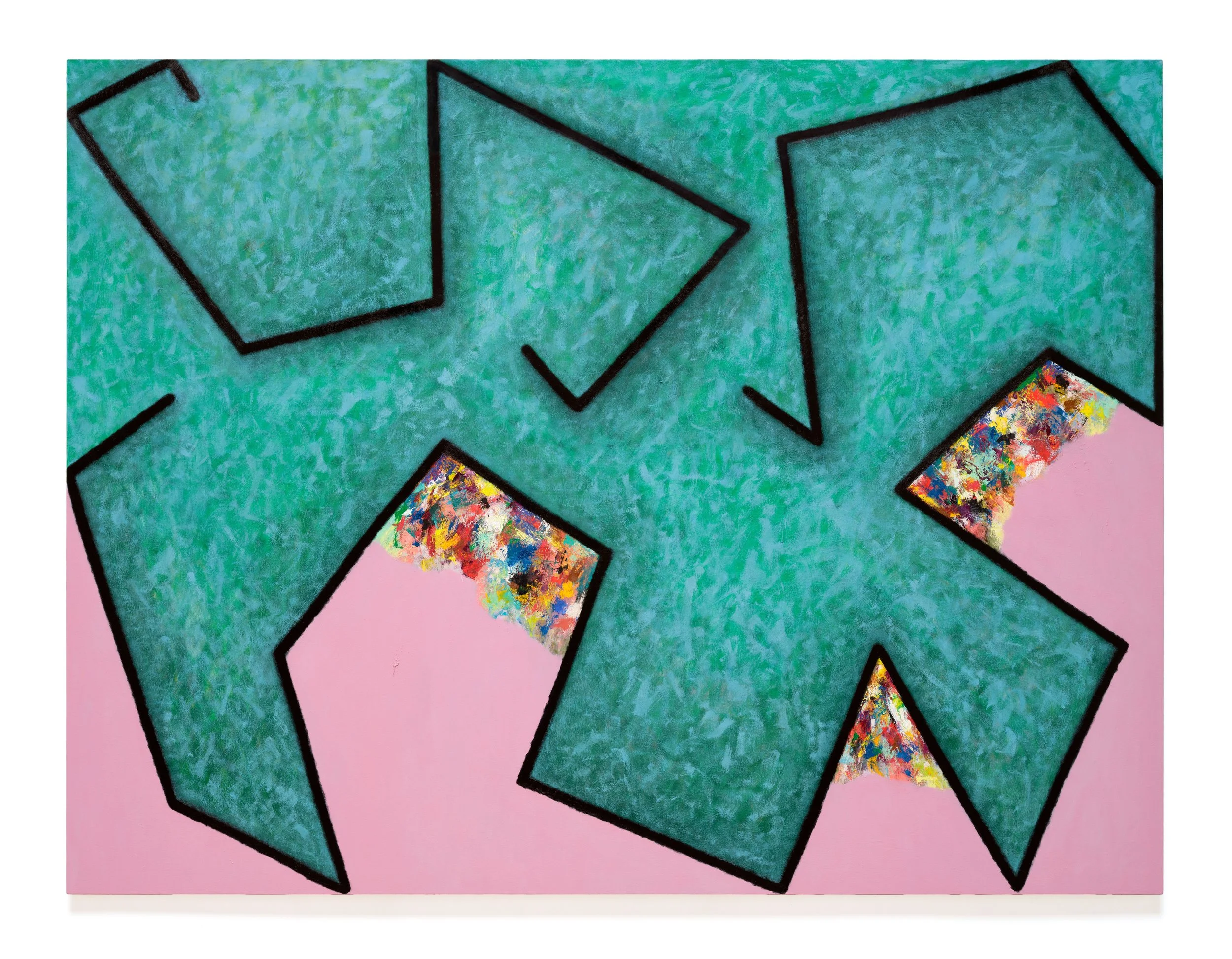  Dianna Molzan  Untitled , 2015 Oil on canvas 64 x 84 x 1 1/2 inches  Courtesy of the artist, Moskowitz Bayse, Los Angeles, and kaufmann repetto, Milan / New York.&nbsp; 