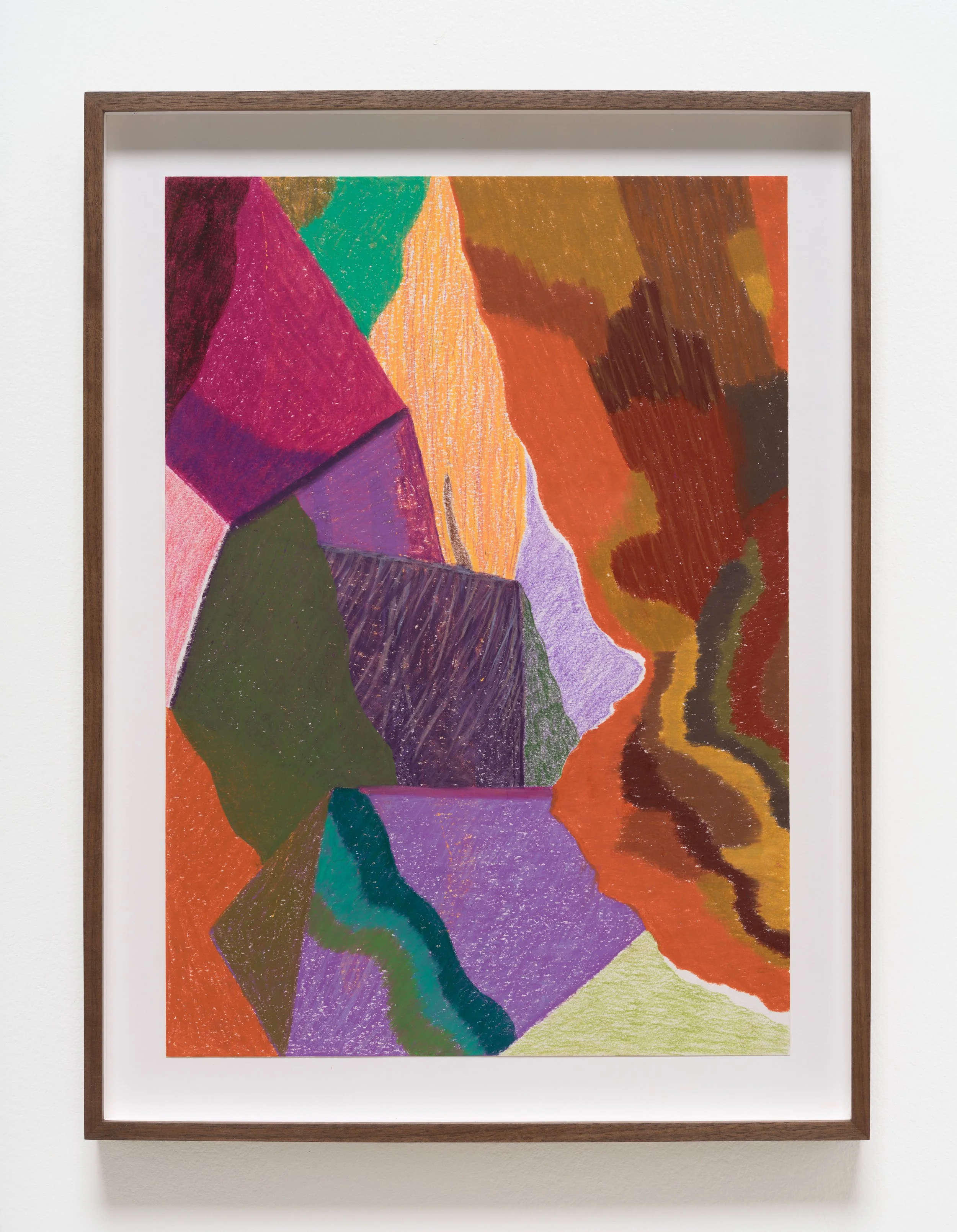   PW 61 , 2026 Wax pastel and pastel chalk on paper 21 7/8 x 17 x 1 1/2 inches; 55.6 x 43.2 x 3.8 cm (framed) 