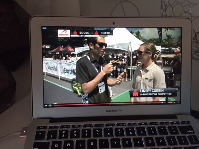 My first time commentating for Ironmanlive