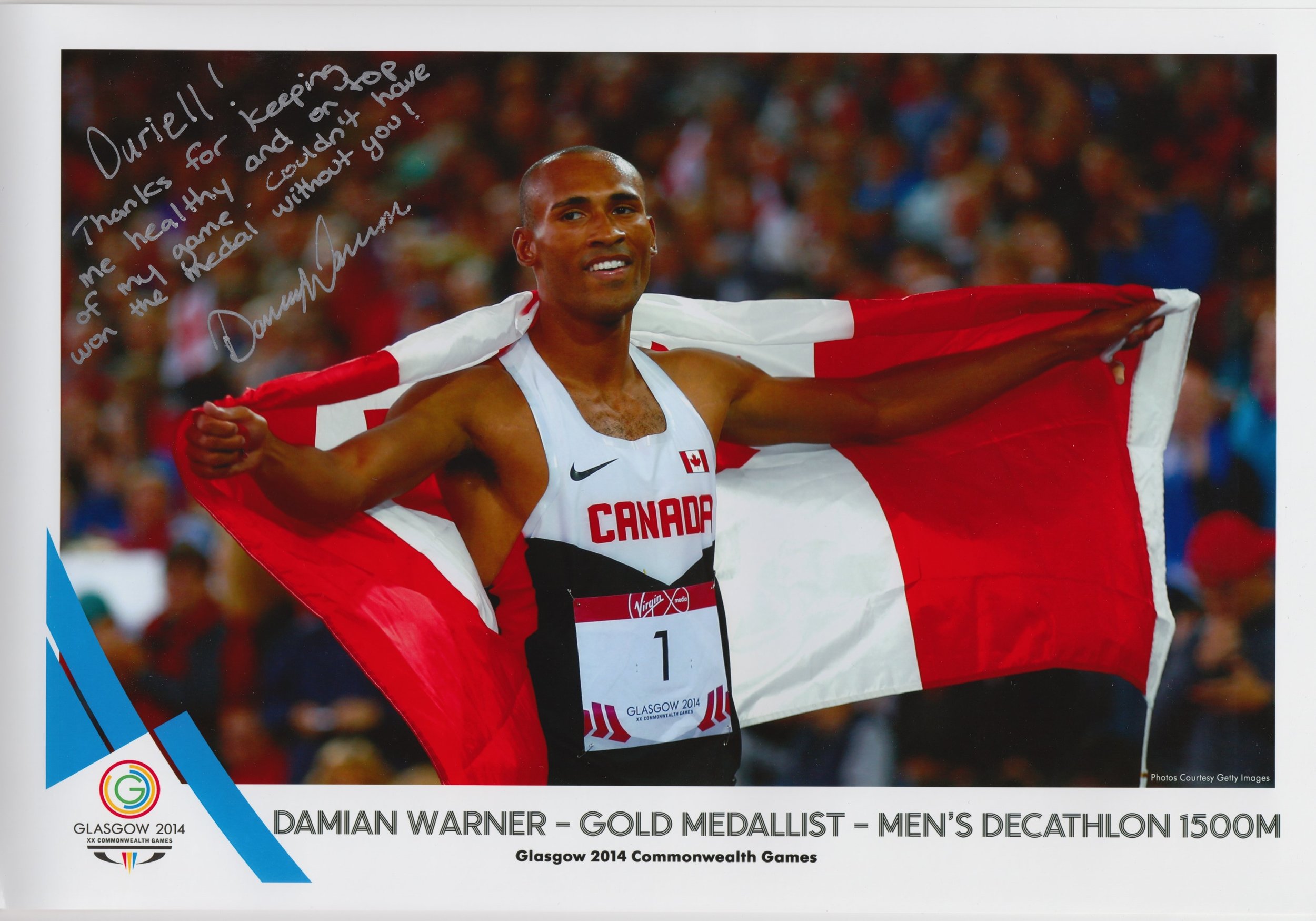 Damian Warner - 2014 CWG Gold Medalist & 2016 Olympic Bronze Medalist