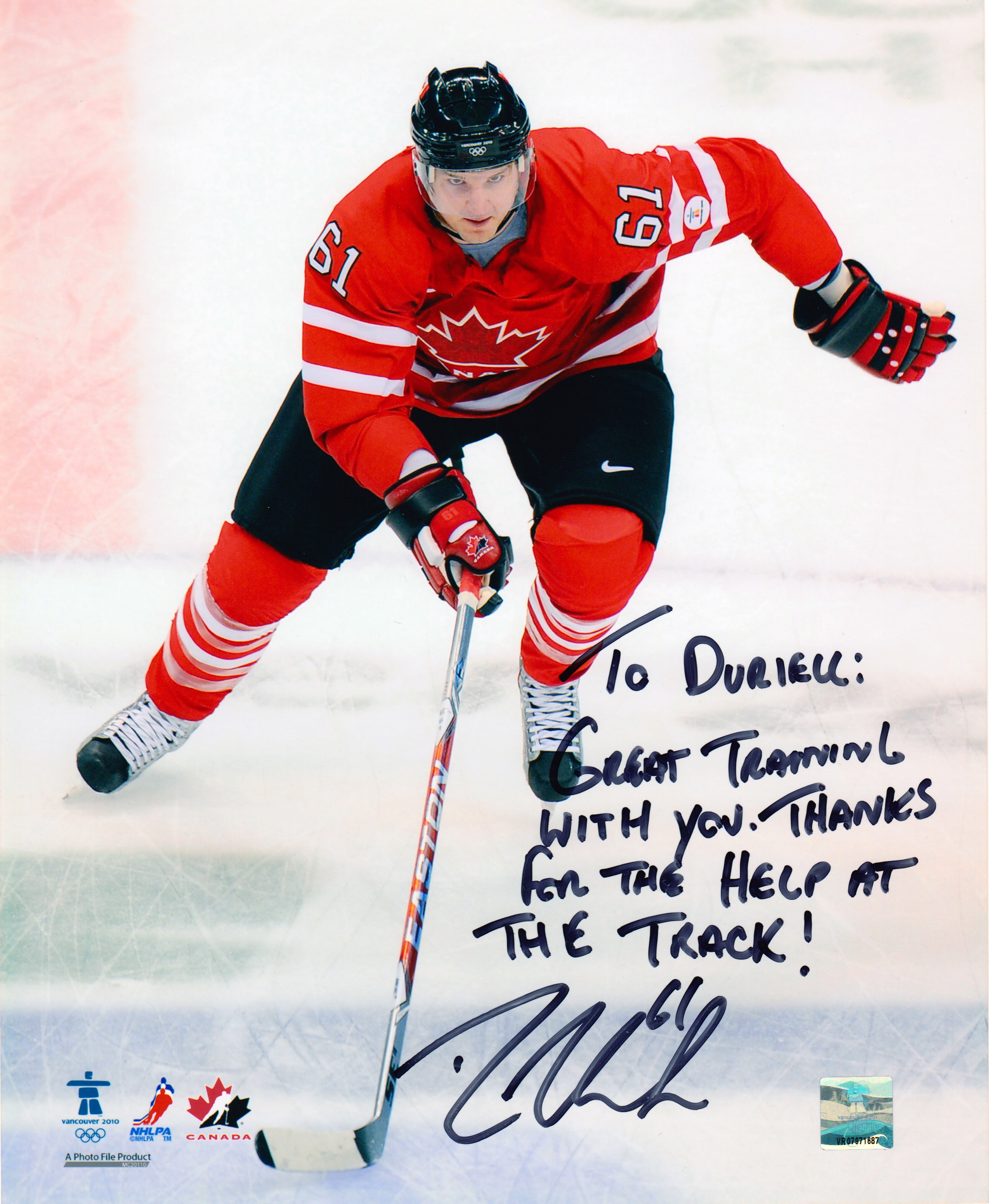 Rick Nash - New York Rangers & Two Time Olympic Gold Medalist