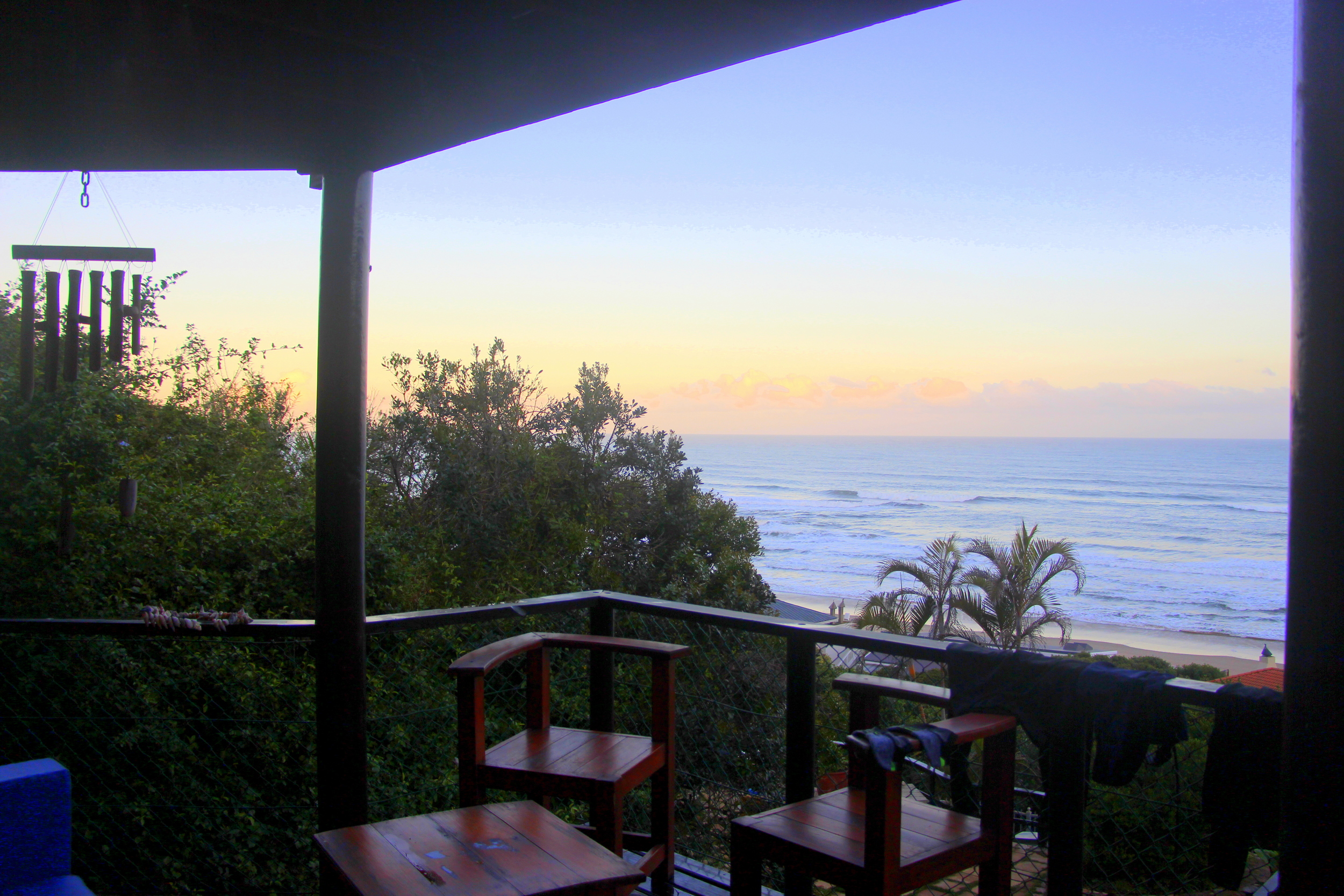The view from our room at our&nbsp;hostel in Wilderness, SA. &nbsp;