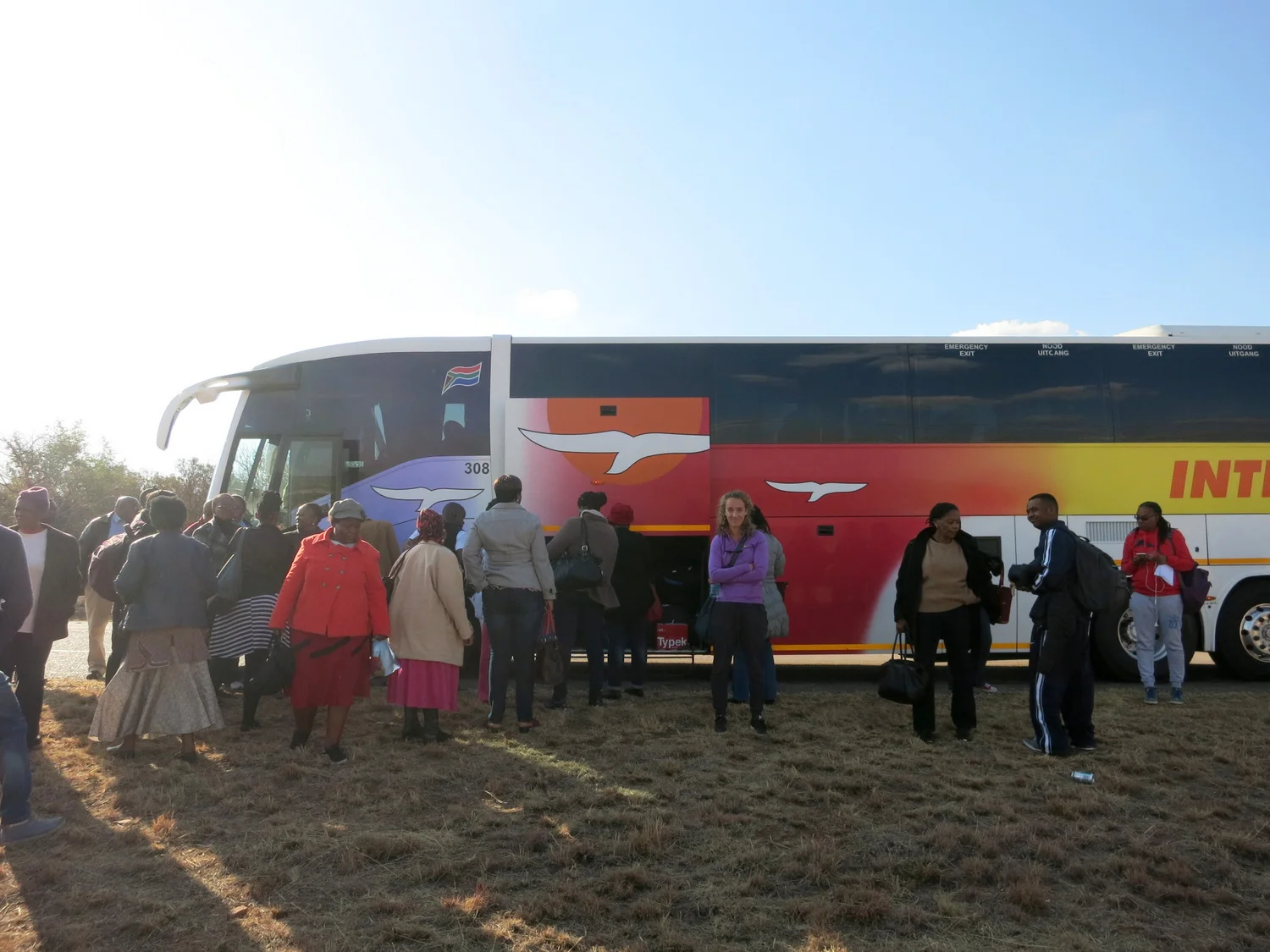  We waited, in the middle of nowhere Africa,&nbsp;for 4 hours for a replacement bus. 