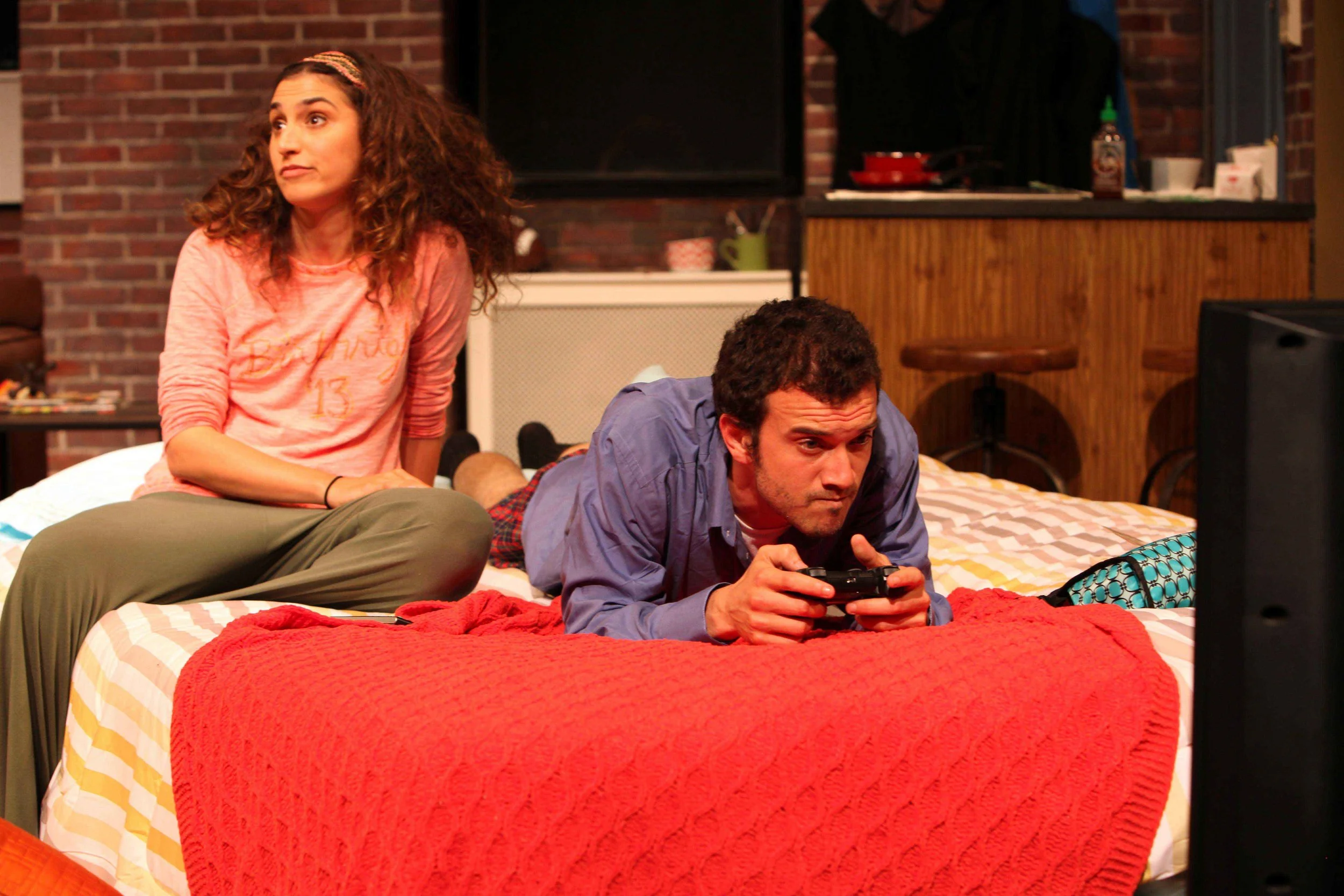Rebecca Benhayon & Kenny Toll in Magic Theatre's "Bad Jews."