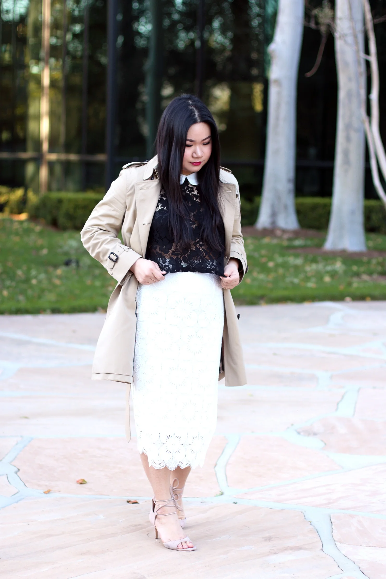 Classically feminine with Burberry