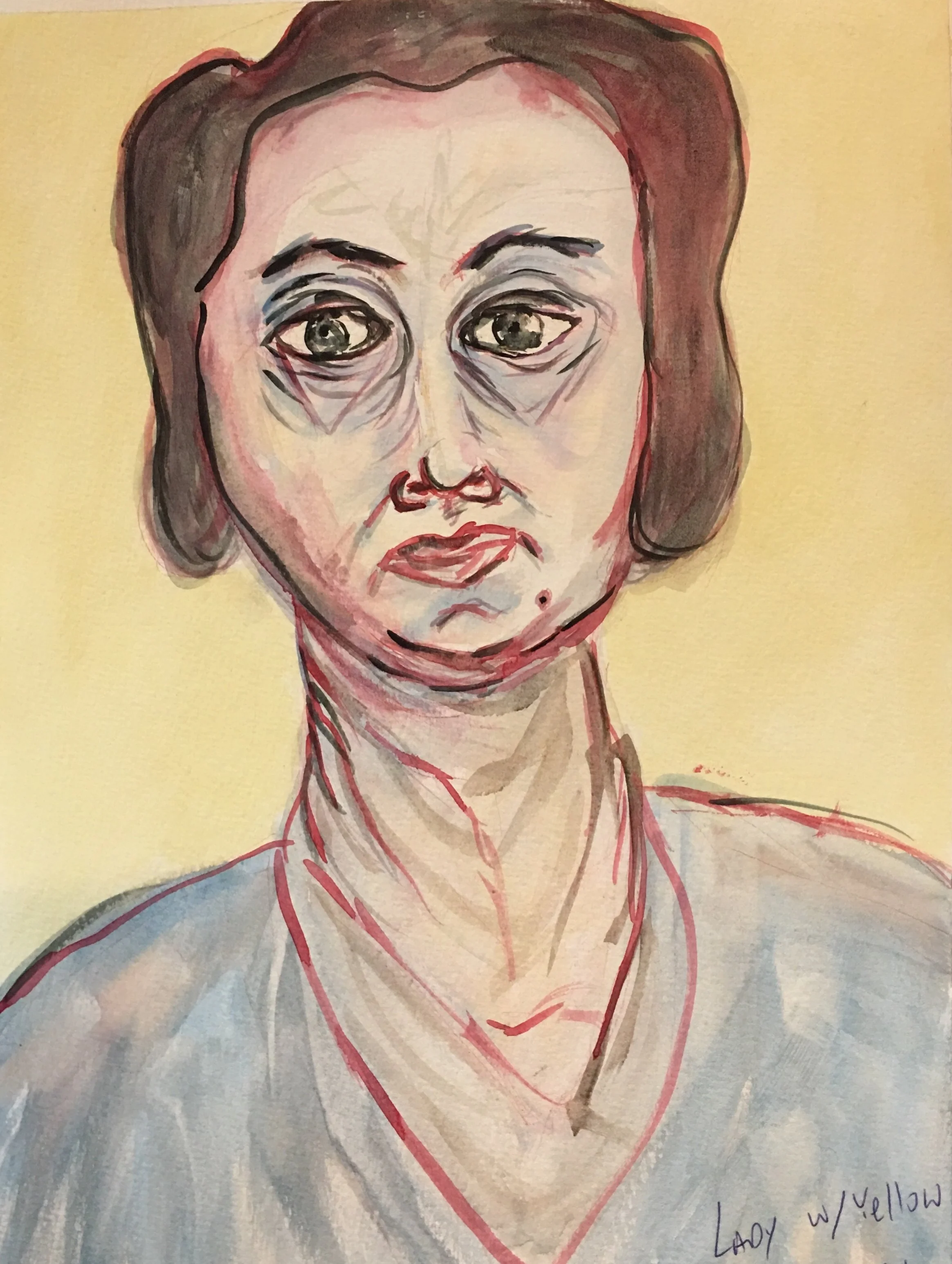 Lady with yellow