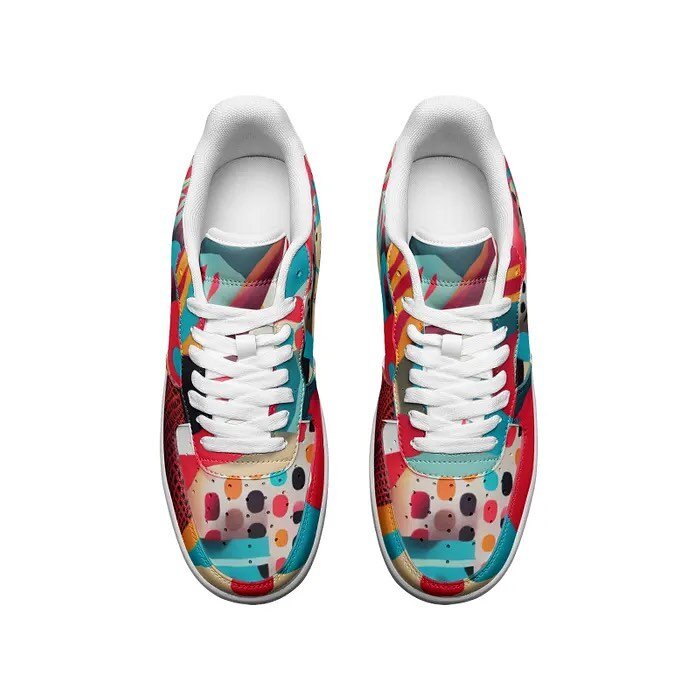 I am in LOVE!!!!!! I put one of my AI art designs into a custom sneaker web app. I need to own these beauties.😍 #aiart #custommade