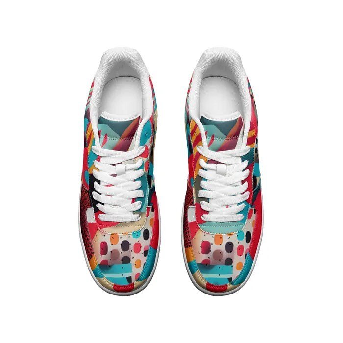 I am in LOVE!!!!!! I put one of my AI art designs into a custom sneaker web app. I need to own these beauties.😍 #aiart #custommade