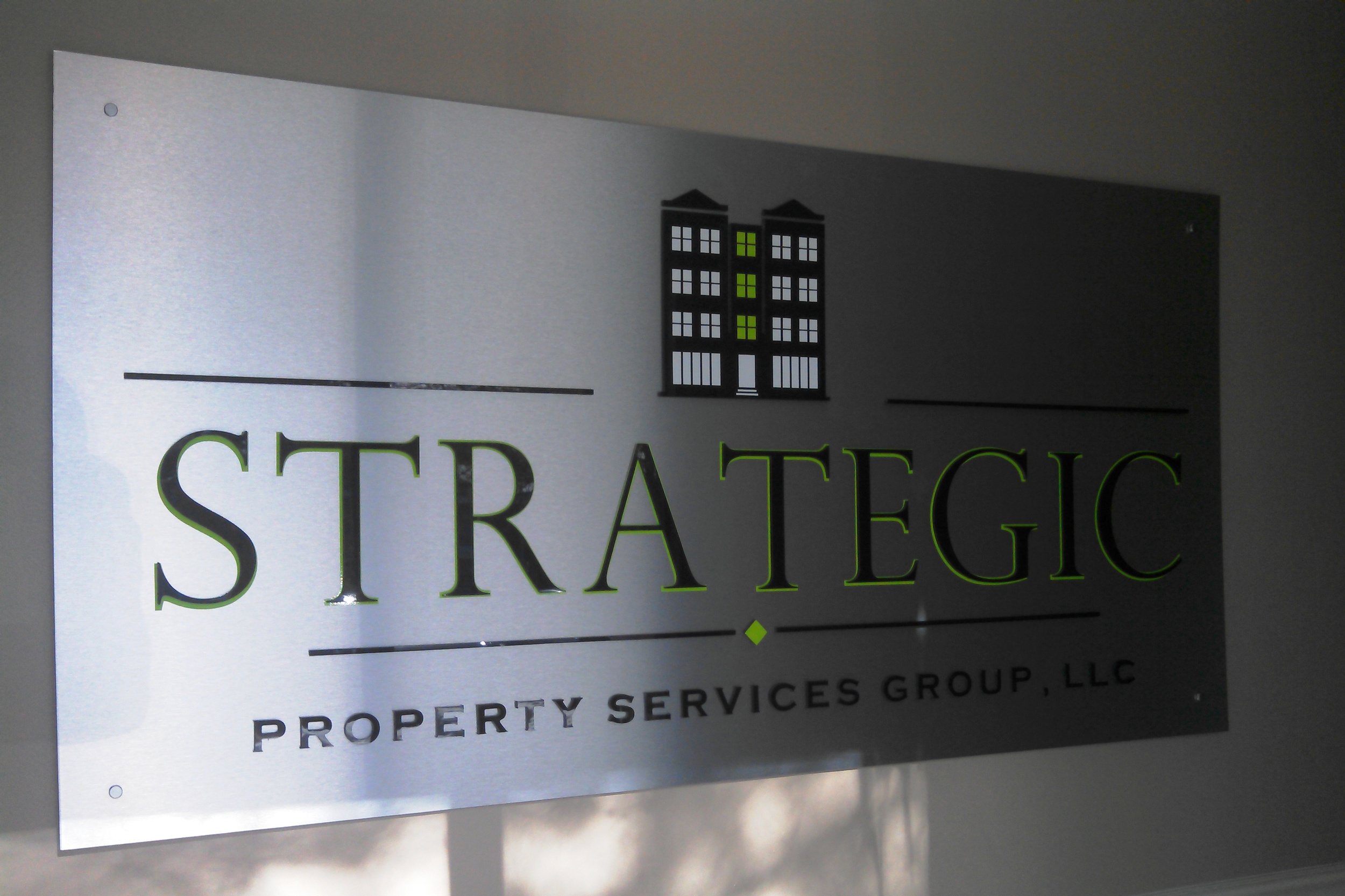 Interior Wall Logo for Strategic Property Services