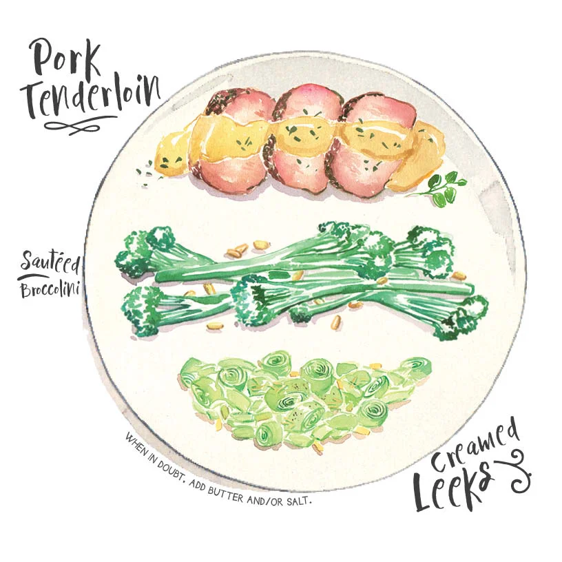 pork tenderloin broccolini leeks.jpg