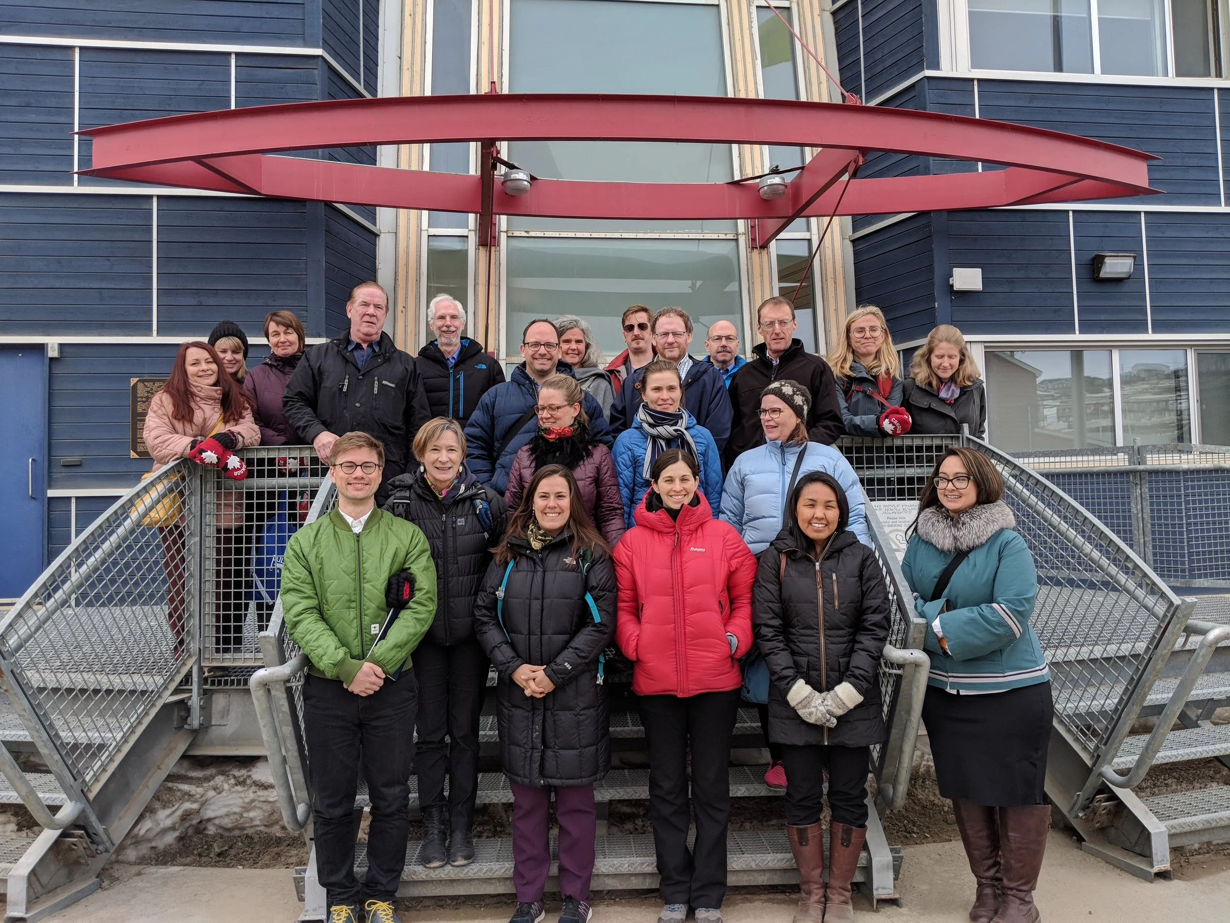 Outside of the Nunavut Legislative Assembly. (Photo credit: Steve Money)