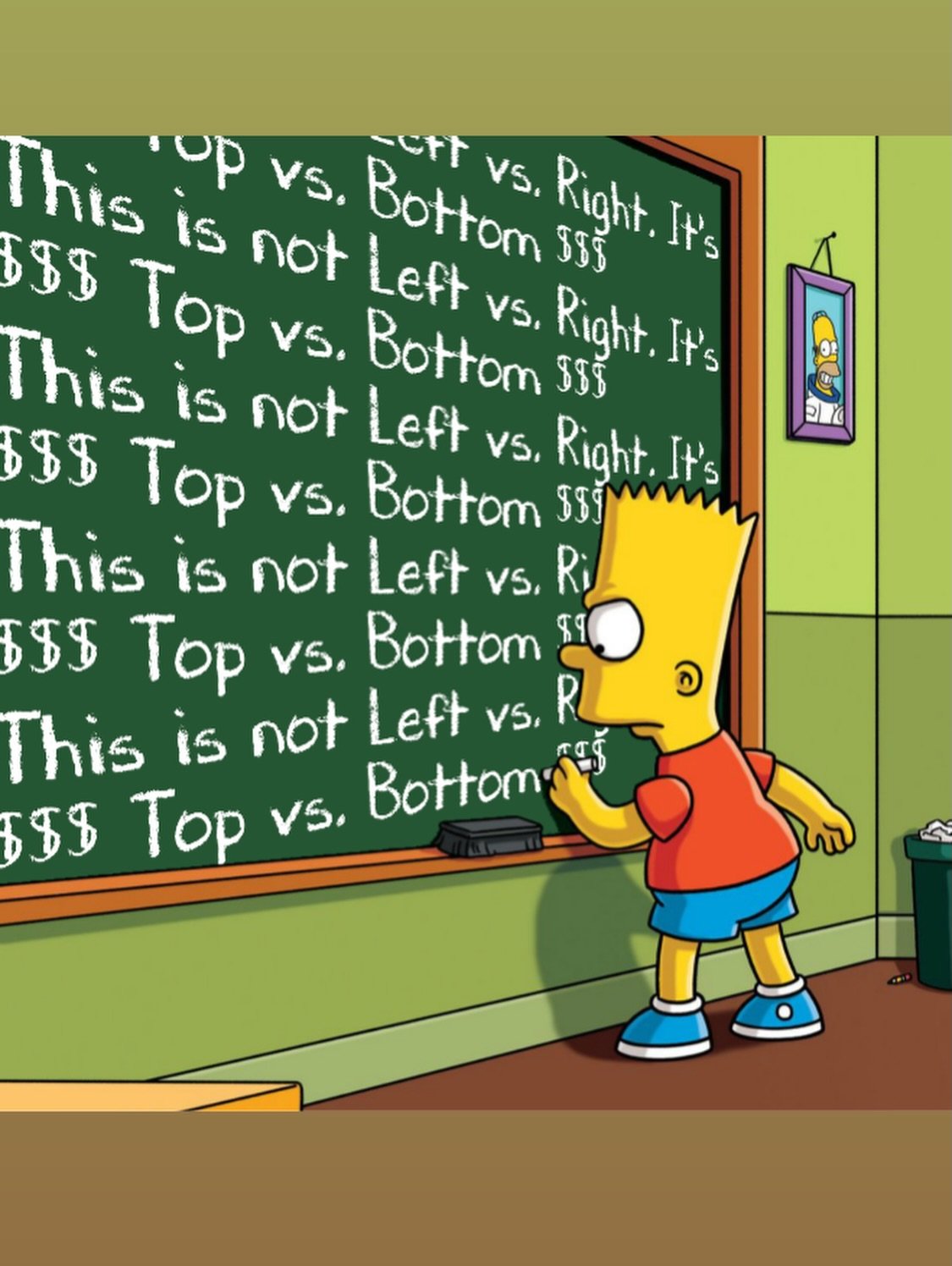 The #EpsteinClass wants you to be distracted by a manufactured #culturewar . That way, you don&rsquo;t understand the real source of your suffering, financial struggles, healthcare woes, and stress-driven obedience/complacency. If you look side to si