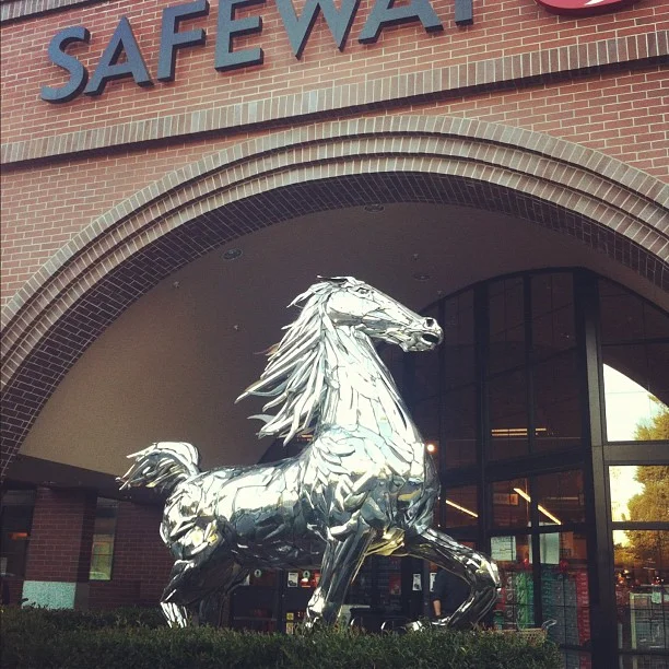This horse is stalking us I swear!!! (Taken with Instagram )