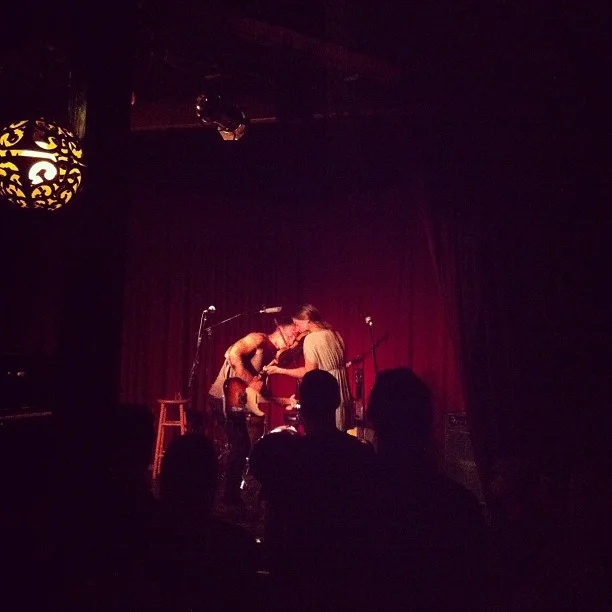 Noah Gundersen + Abby, killing on a Monday night at Hotel Cafe! +1 Seattle. (Taken with Instagram )