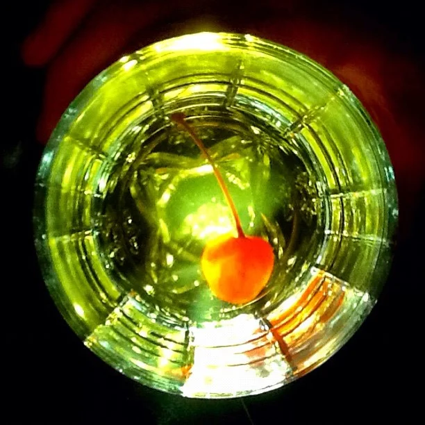 I made a Hague cocktail (rye, g. chartreuse, dry vermouth). Photo by Rachael C. (Taken with instagram )