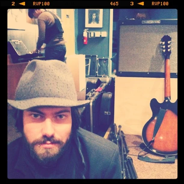 Jesse Carmichael after playing harmonica on “glorify” (Taken with Instagram at Java House)