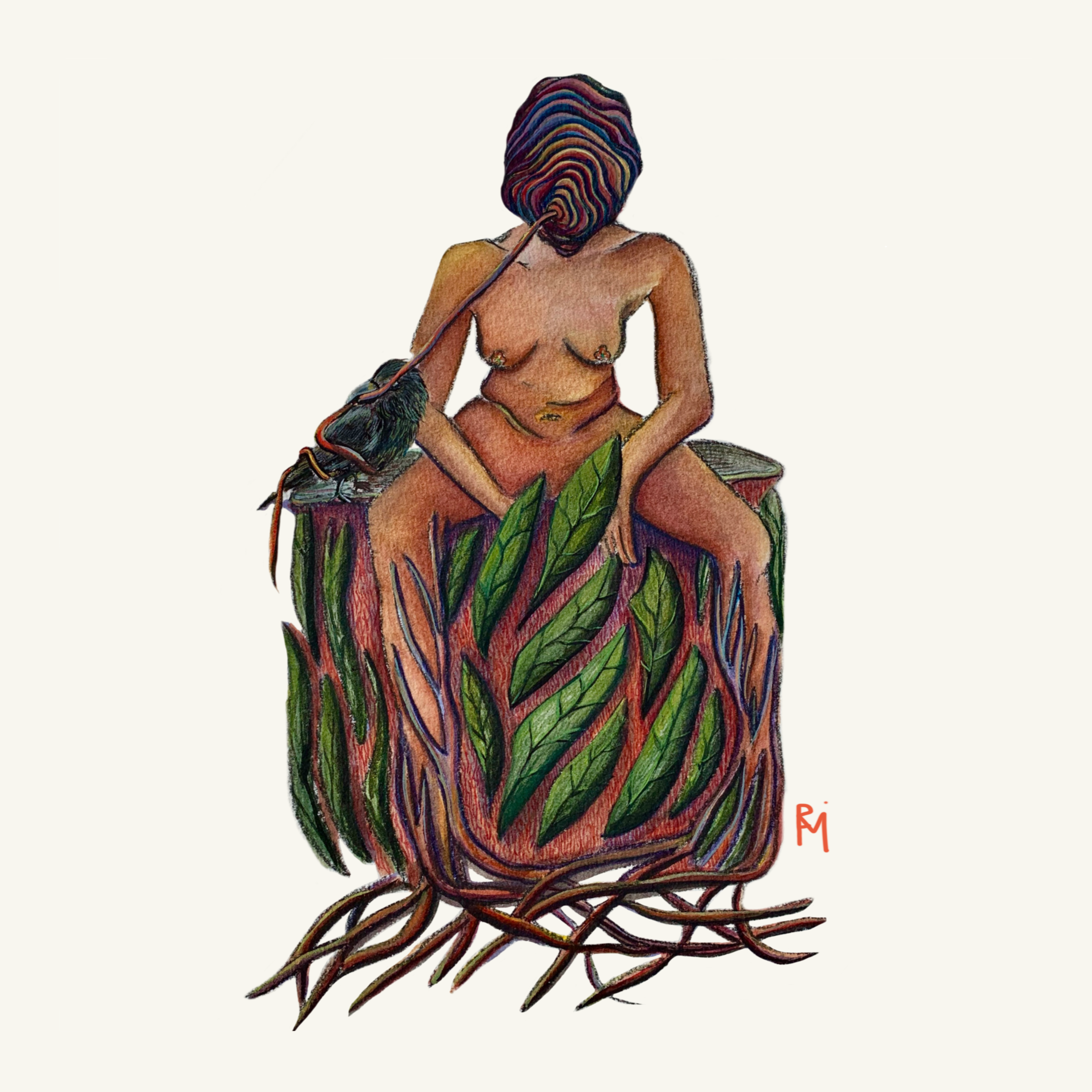 The Crow and Its Worm