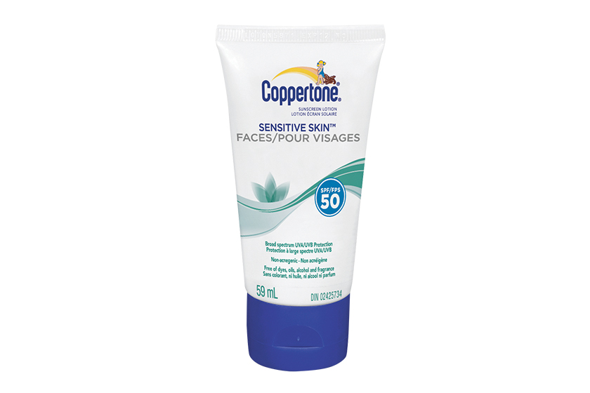  Coppertone Sunscreen Lotion Sensitive Skin Faces SPF 50, $10 