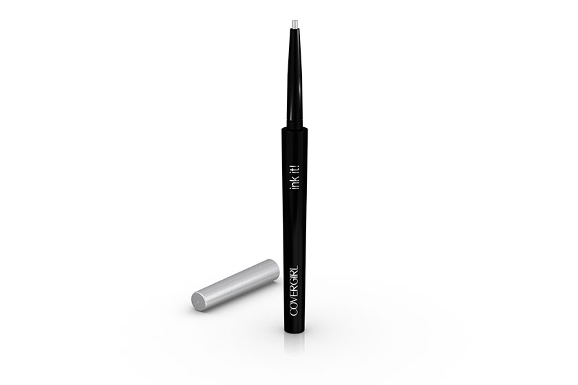  CoverGirl Ink It! by Perfect Point Plus Liner in Silver Ink, $10, at drugstores 