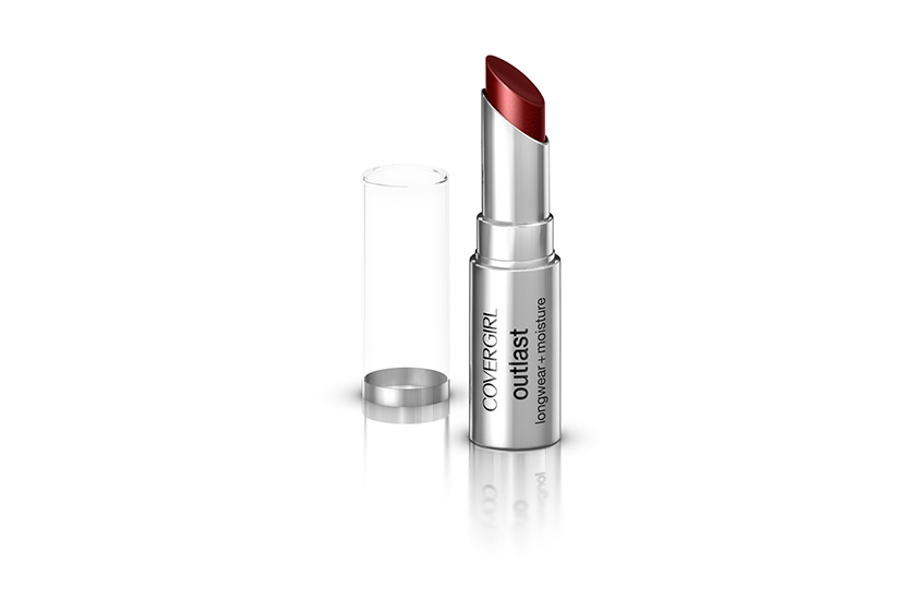  CoverGirl Outlast Lipstick in Amazing Auburn, $12, at drugstores 