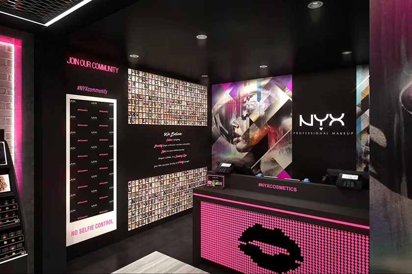 Rendering of Canada’s first NYX Cosmetics store