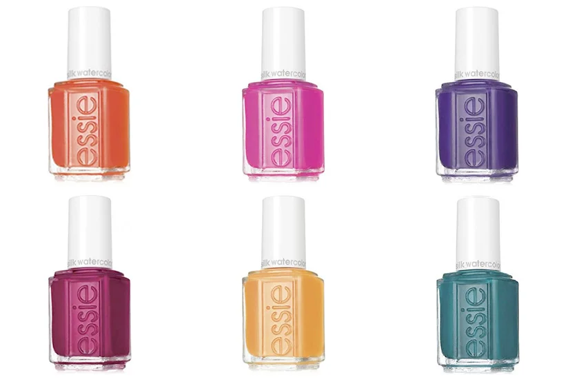  Essie Silk Watercolours Collection, $9 each, available Spring 2016 at drugstores 