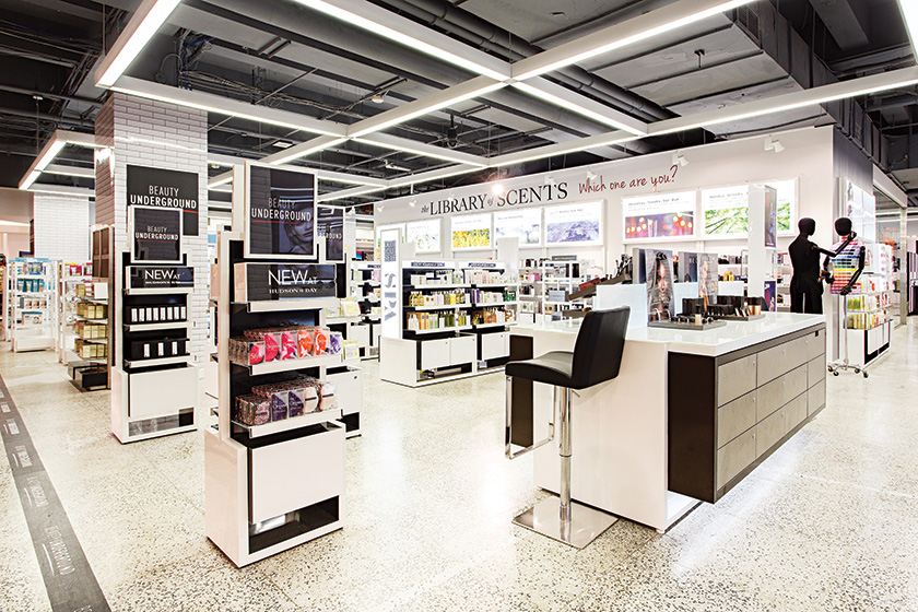 The new Beauty Underground located at Hudson’s Bay Queen Street in downtown Toronto