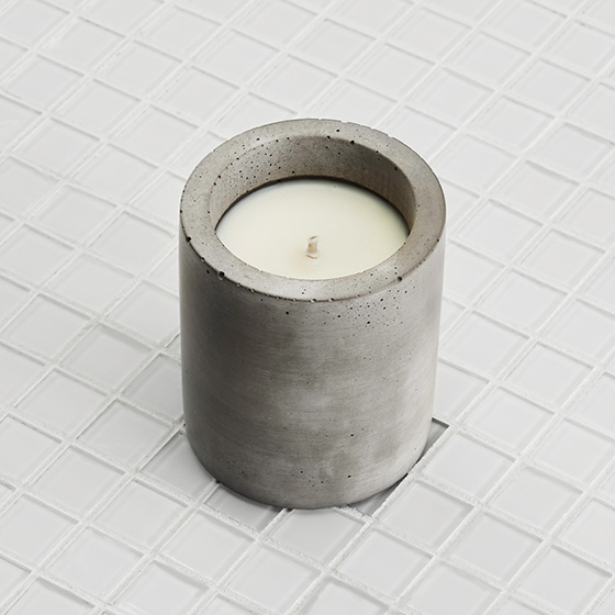  Cypress &amp; Sage Soy Concrete Candle, $45 