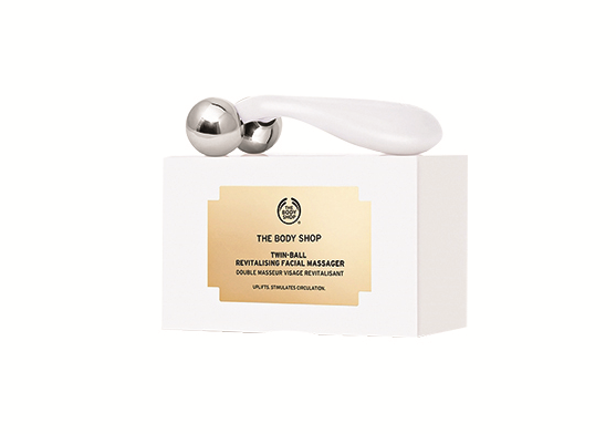 The Body Shop Twin-Ball Revitalising Facial Massager, $20, at The Body Shop