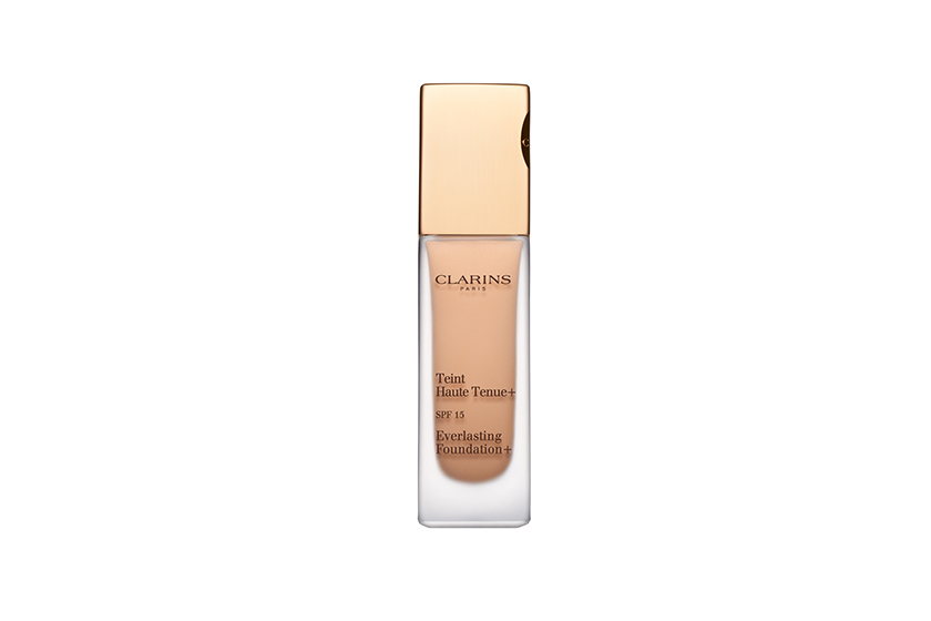  Organic quinoa extract works to preserve skin’s suppleness.  Clarins Everlasting Foundation+, $42, at Clarins counters  