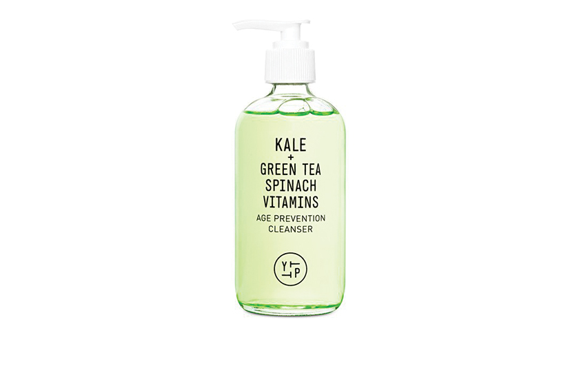  Youth to the People Kale + Green Tea Spinach Vitamins Age Prevention Cleanser, $36 USD, youthtothepeople.com 