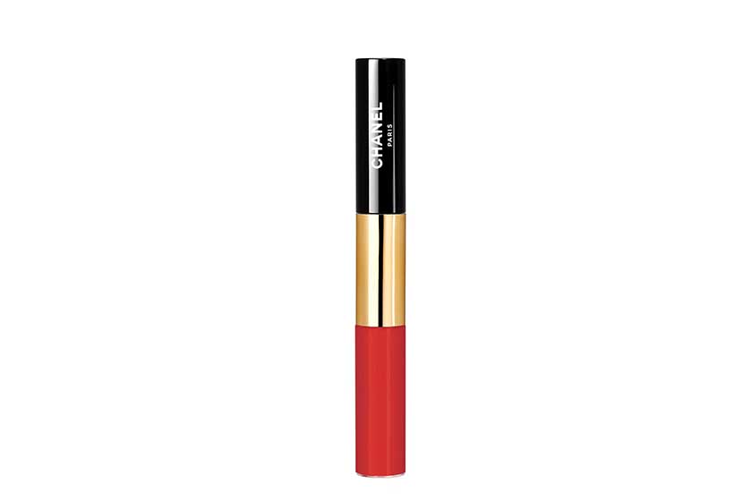  Chanel Rouge Double Intensité in Curious Orange, $43 