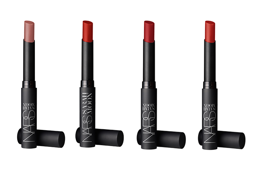  Nars Moon Matte Lipstick in (from left) Indecent Proposal, Rouge Improbable, Rouge Indiscret and Fearless Red, $36 each, available at all Nars retailers 