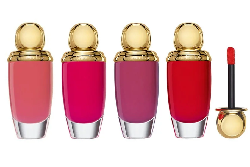 Dior Diorific Matte Fluid Cheeks & Lips in (from left) Pleasure, Marvel, Treasure and Luxury, $47 each