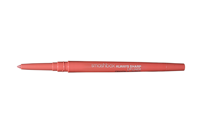 Smashbox Always Sharp Lip Liner in Rosebud, $23. “The clever sharpener built into the cap carves a fresh tip each time I twist it shut.”