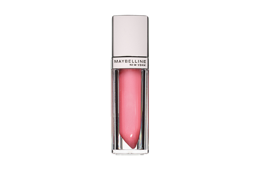  Maybelline New York ColorSensational Color Elixir in Blushing Petal, $11.  “Made with a smoothing balm and glassy-shine serum, this makes lips look ultra-plush.”   