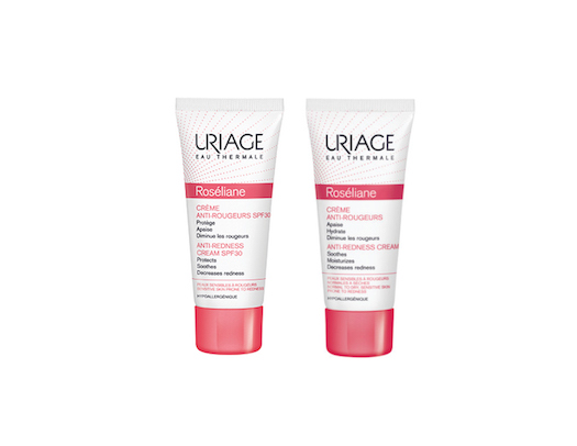Uriage Roséliane CC Cream 30, $27.95, and Uriage Roséliane Anti-redness Cream, $25.95, at Beauty Boutique by Shoppers Drug Mart