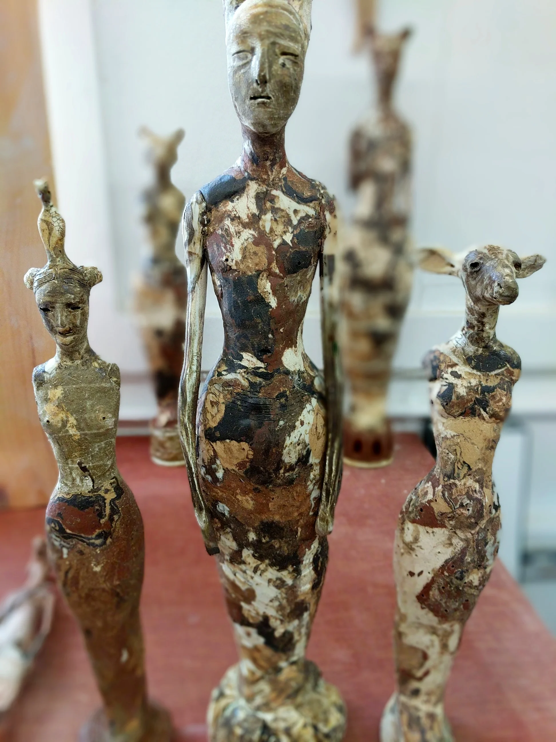 A herd of marbled totems